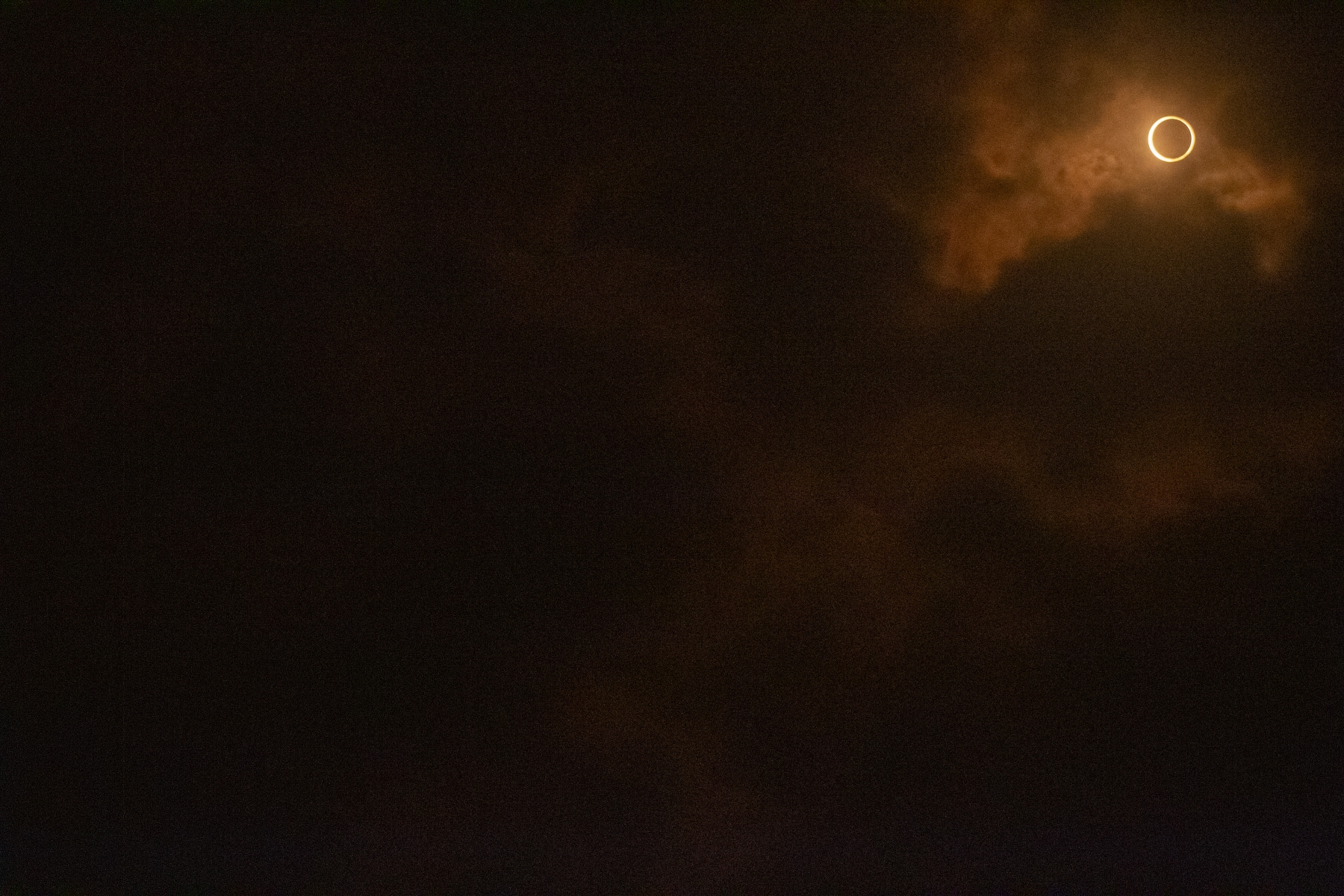 Ring of fire eclipse, totality Ring of fire eclipse, totality