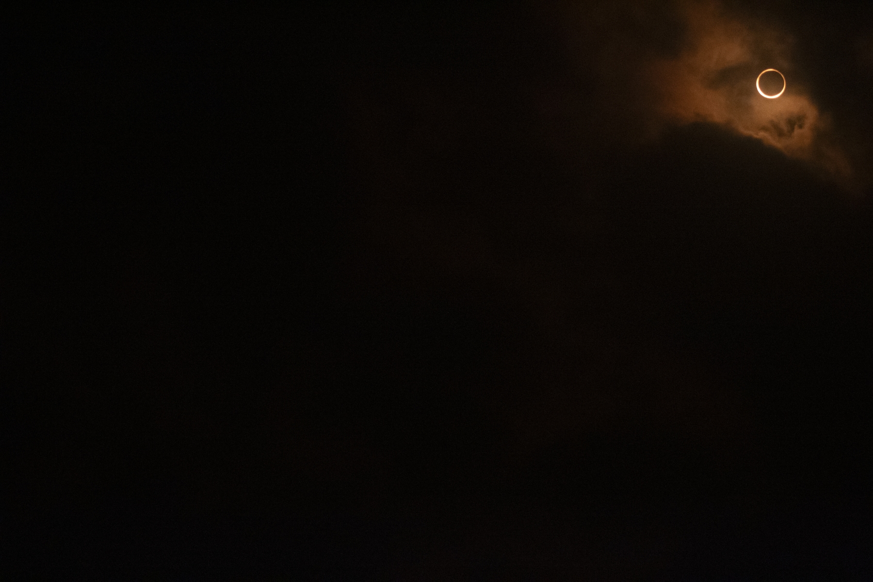 Ring of fire eclipse, totality Ring of fire eclipse, totality