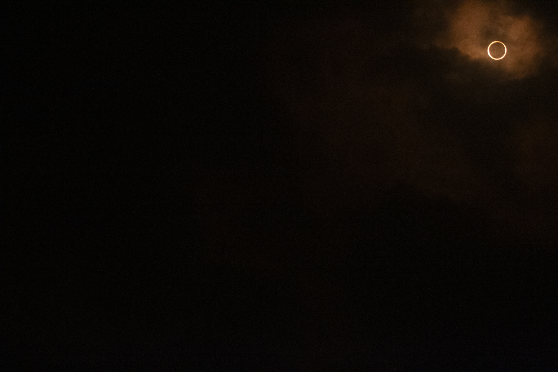 Ring of fire eclipse, totality Ring of fire eclipse, totality