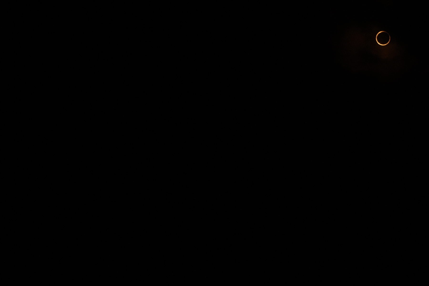 Ring of fire eclipse, totality Ring of fire eclipse, totality