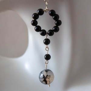 Bead Wreath Dangling a Focal Point Bead