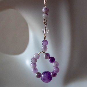 Bead Line Dangling a Focal Point Bead Wreath