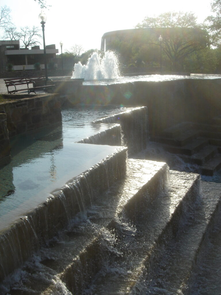 Hemisphere plaza fountains